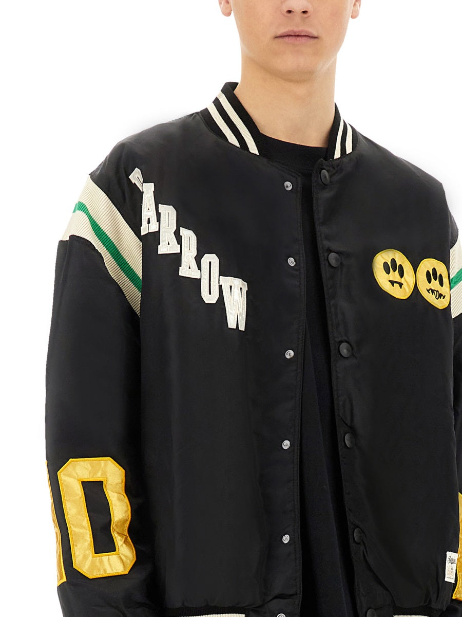 BARROW Satin Bomber Jacket