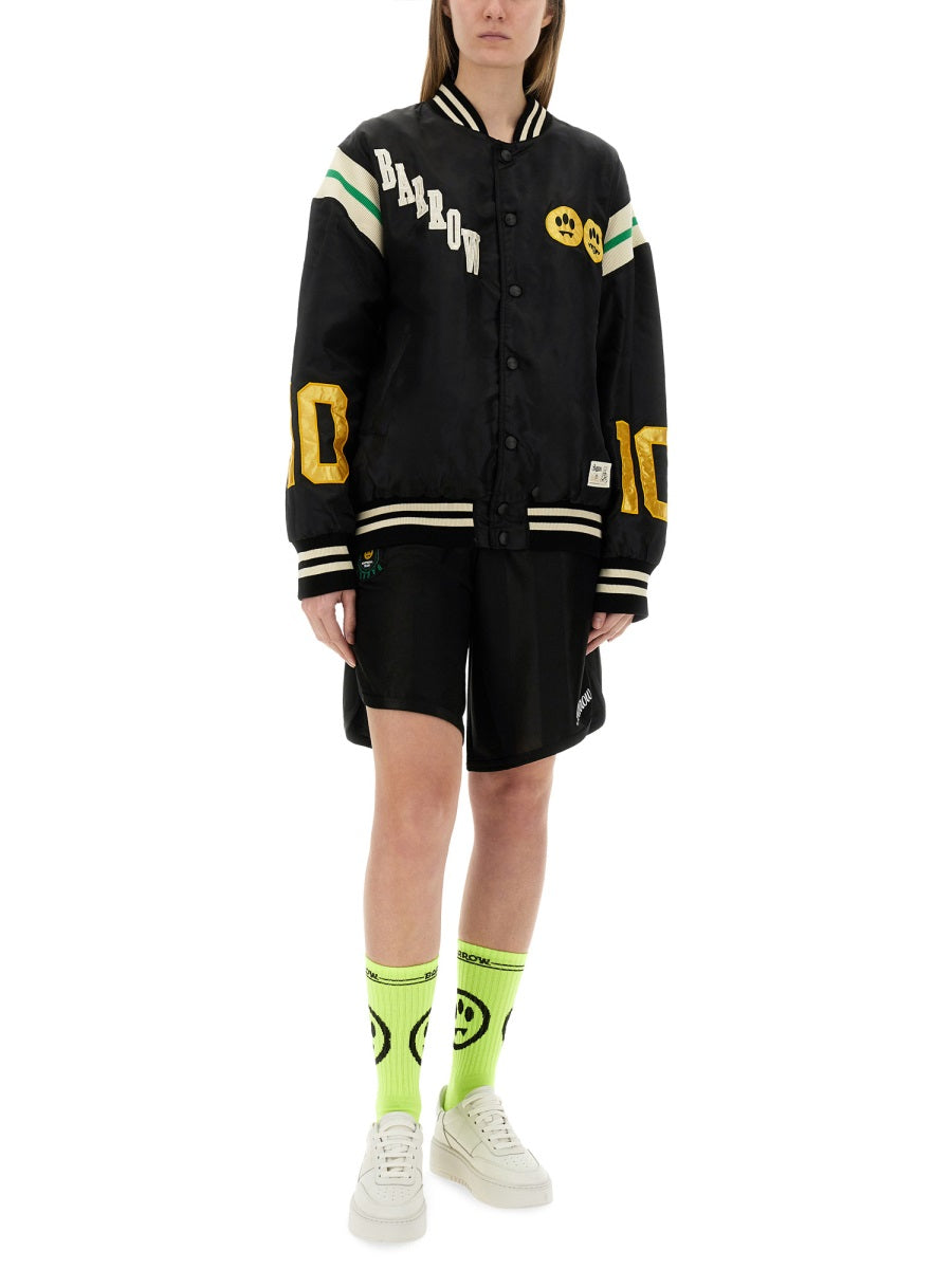 BARROW Satin Bomber Jacket