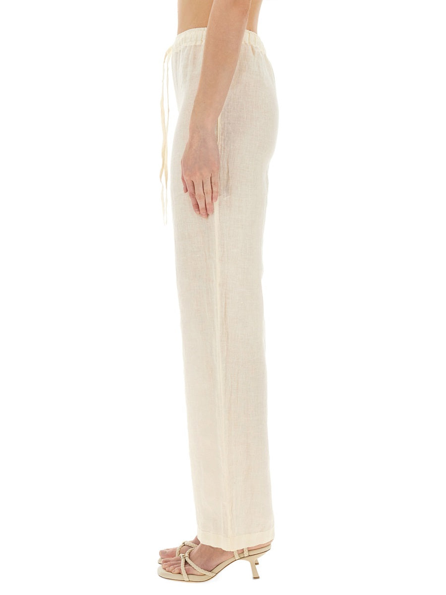 120% LINO Linen Pants Size 40 - Essential Women's Trousers for SS25