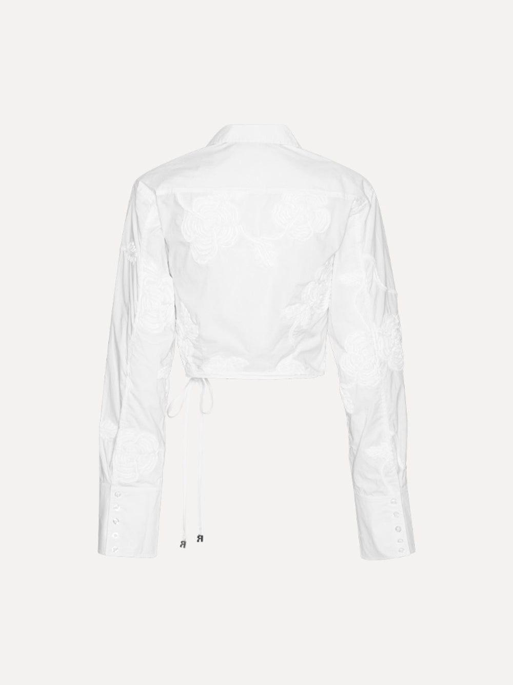 ROTATE BIRGERCHRISTENSEN Wrap Cotton Shirt - Size 34