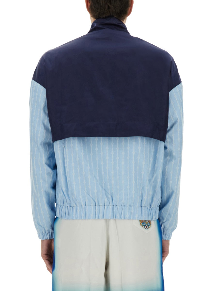 CASABLANCA Pinstripe Laurel Track Jacket - Regular Fit