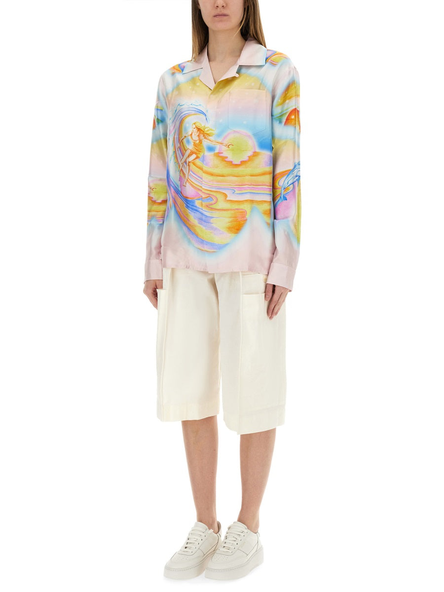 CASABLANCA Psychedelic Nirvana Silk Shirt - Size S