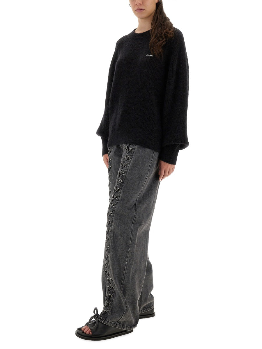 ROTATE BIRGER CHRISTENSEN Lightweight Logo T-Shirt for Women - Size S