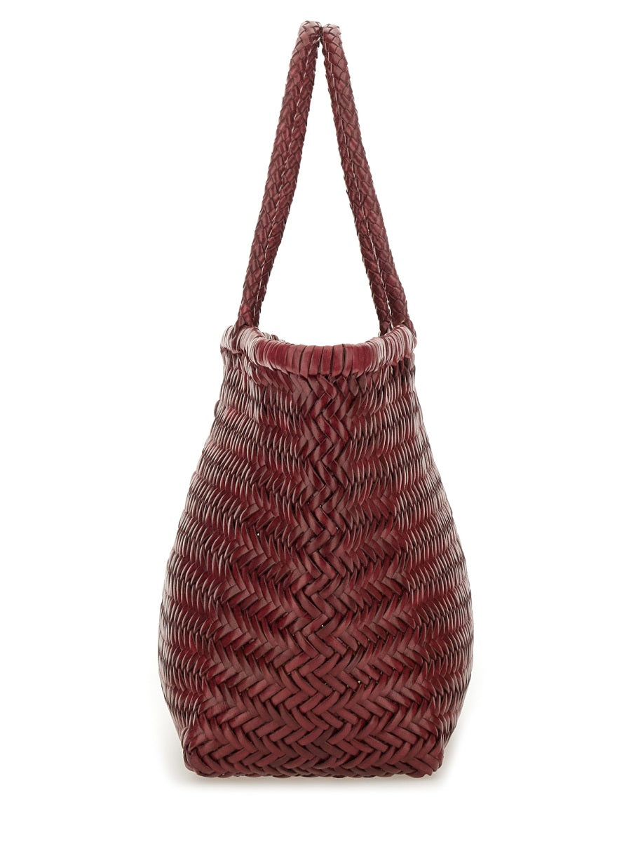 DRAGON DIFUSSION Buff Leather Shoulder Bag