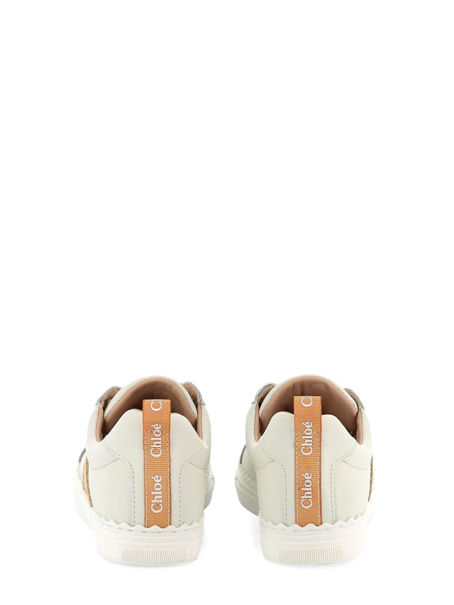 CHLOÉ Mini Leather Sneakers for Girls