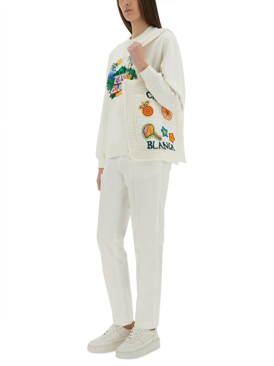 CASABLANCA Home Beach Wave Sweatshirt - Regular Fit, Size S