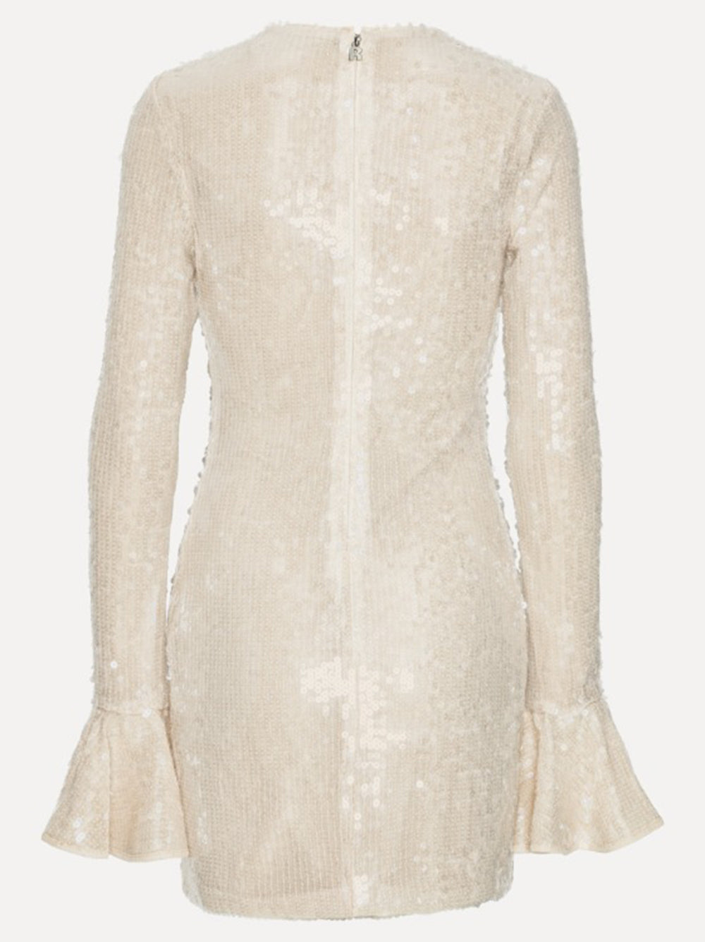 ROTATE BIRGERCHRISTENSEN Fitted Mini Dress with Flared Cuffs