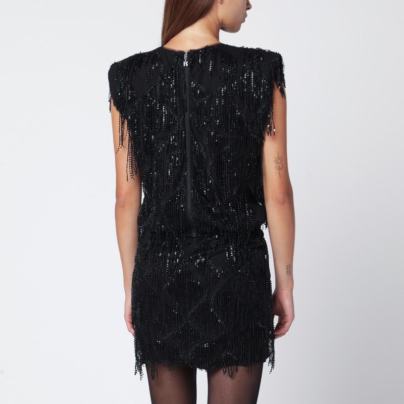 ROTATE BIRGERCHRISTENSEN Beaded Fringe Mini Top