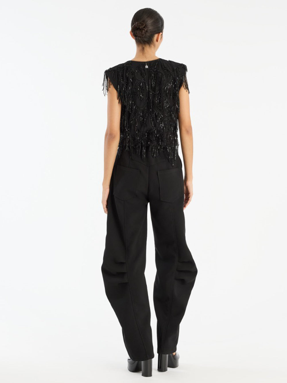 ROTATE BIRGERCHRISTENSEN Sequin Sleeveless Top