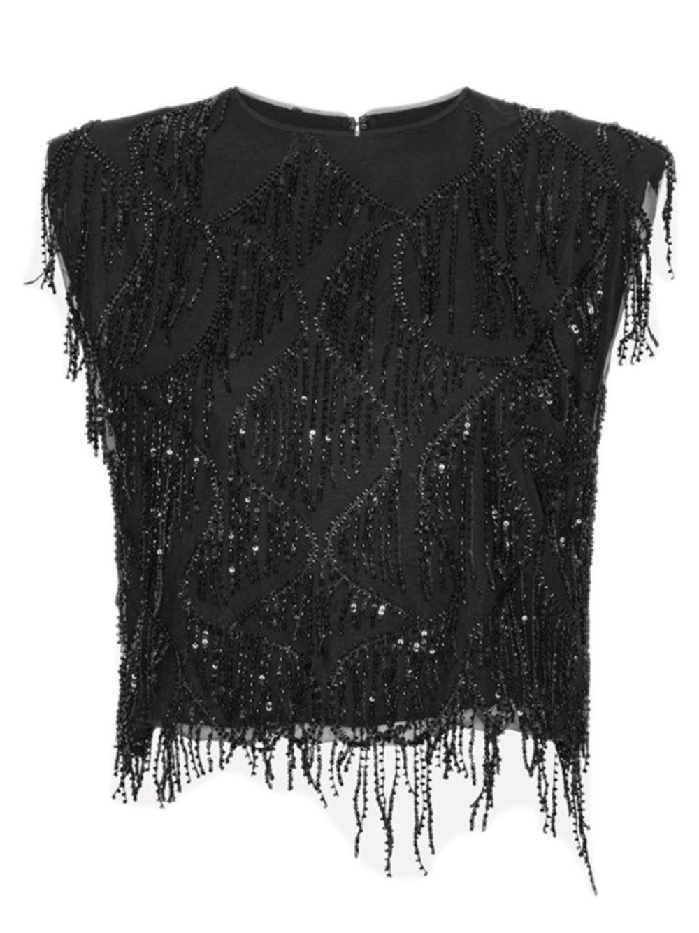 ROTATE BIRGERCHRISTENSEN Sequin Sleeveless Top