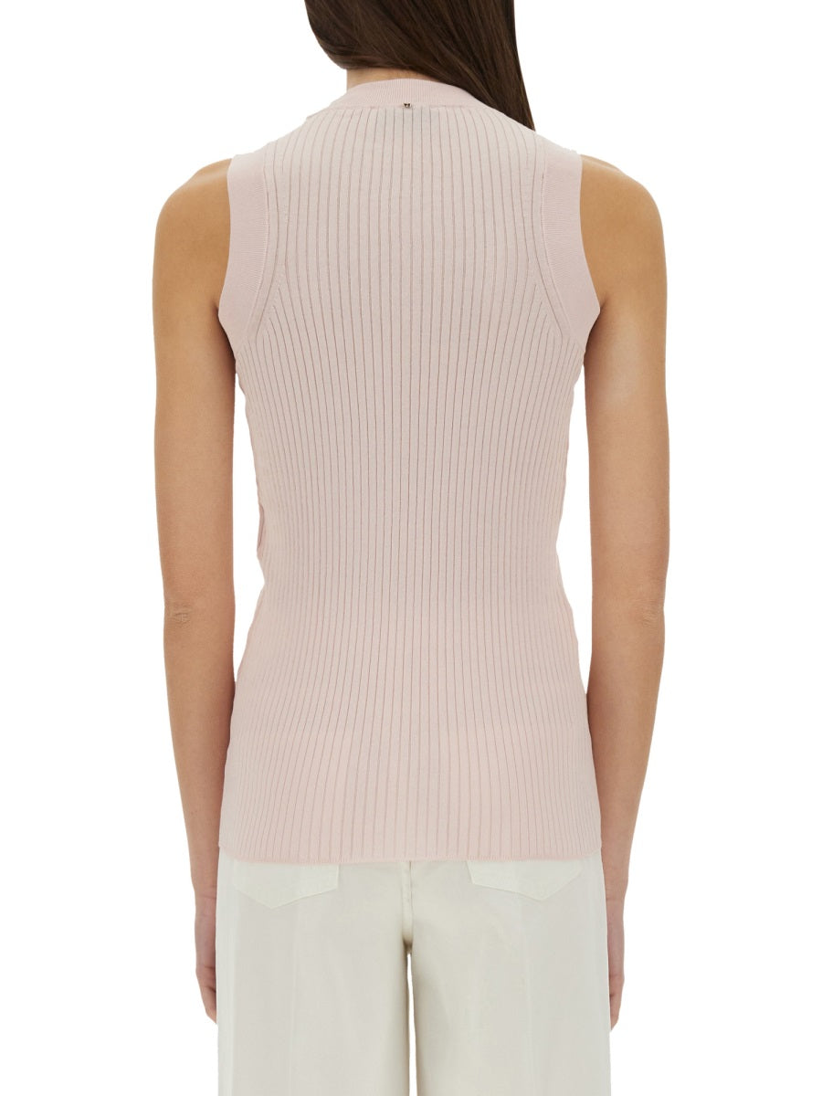 SPORTMAX Slim Fit Cotton Top - Size S