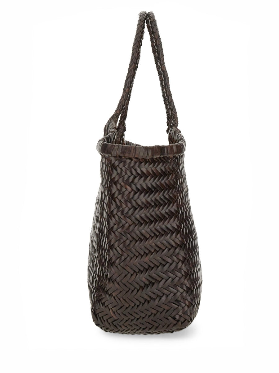 DRAGON DIFFUSION Large Leather Shoulder Bag with Classic Style - 22 CM X 46 CM X 15 CM
