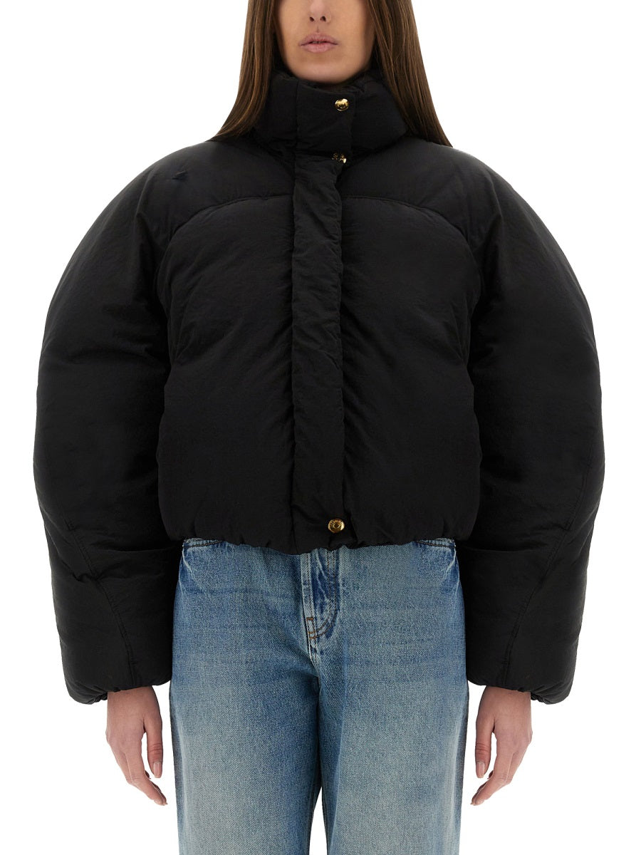 JACQUEMUS Oversized Cropped Mini Puffer Jacket