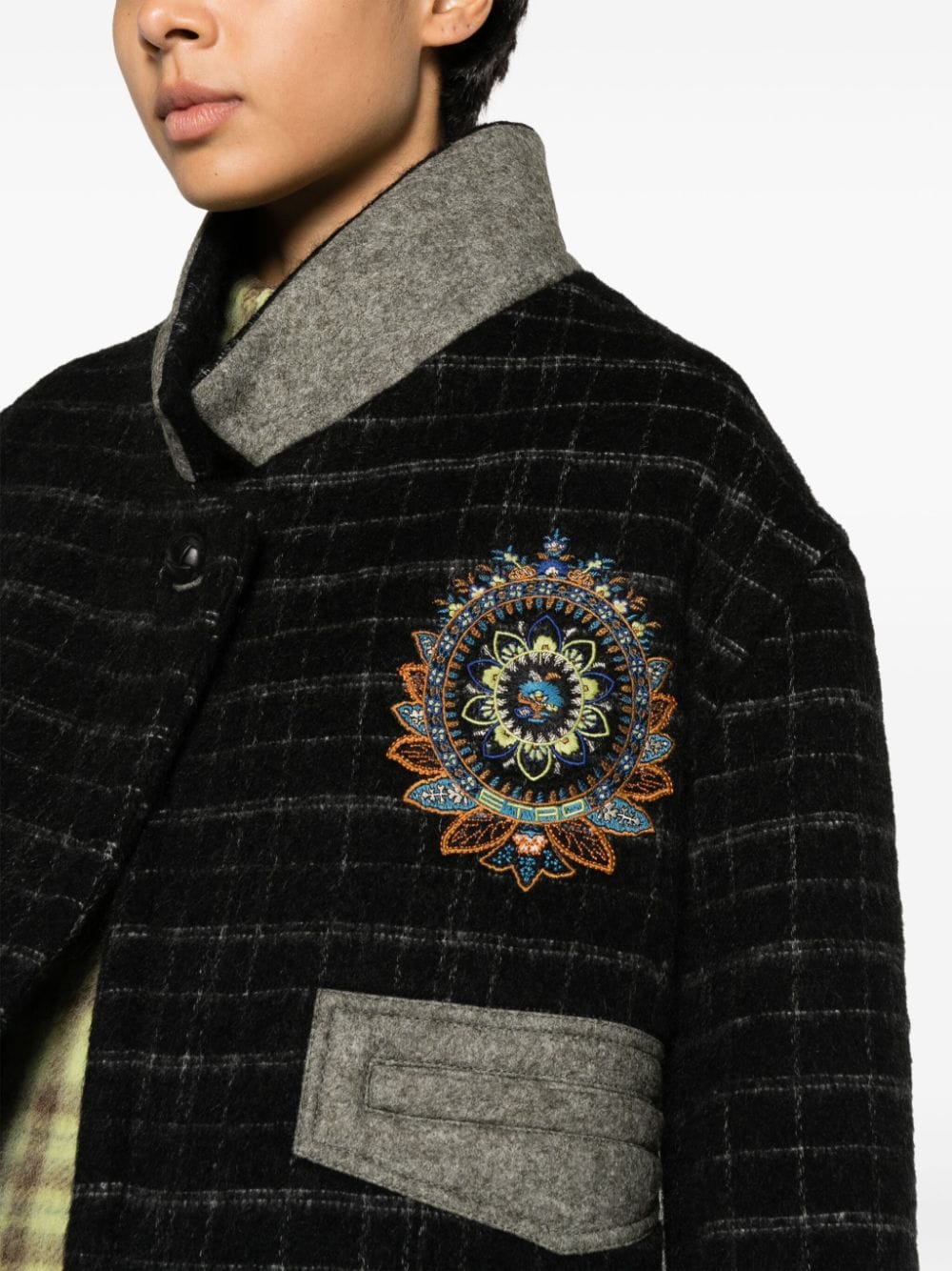 ETRO Cropped Wool Blend Jacket for Women