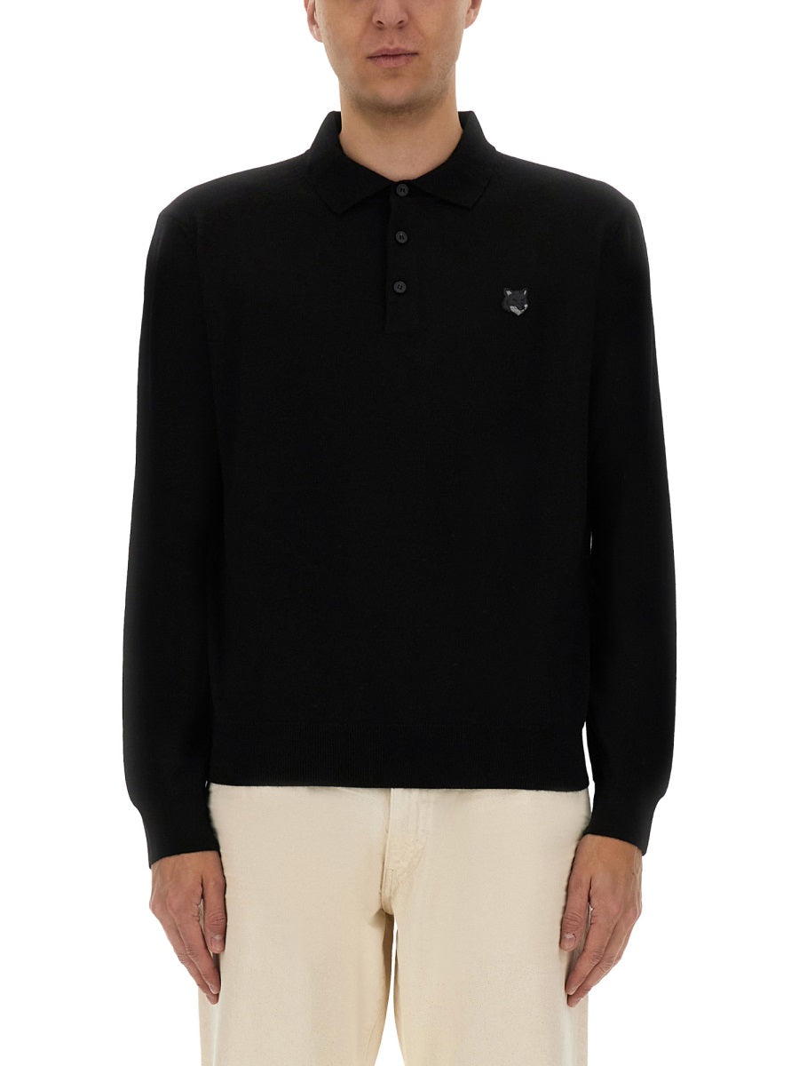 MAISON KITSUNÉ Fox Head Polo Shirt - Size L