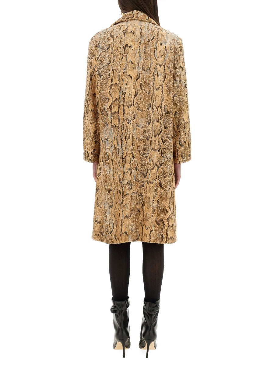 DRIES VAN NOTEN Luxury Long Jacket with Sequins - Size M