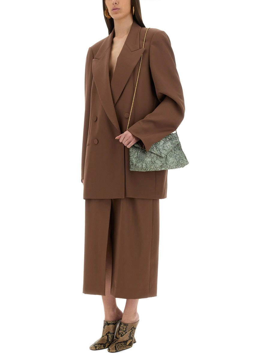 DRIES VAN NOTEN Wool Skirt with Belt - Size 36