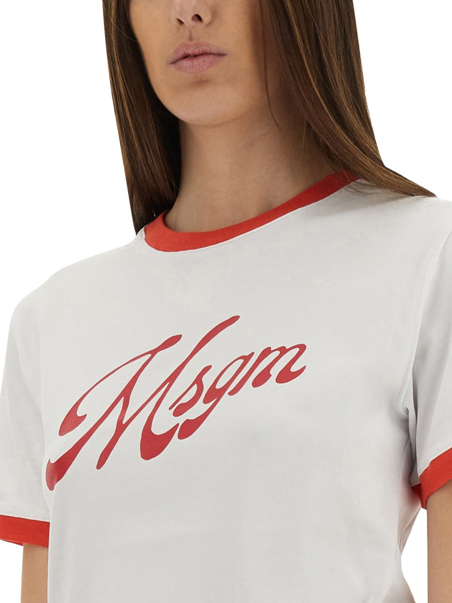 MSGM Women's Logo T-Shirt - Size S