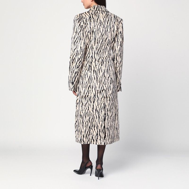 ROTATE BIRGERCHRISTENSEN Double-Breasted Faux Fur Jacket
