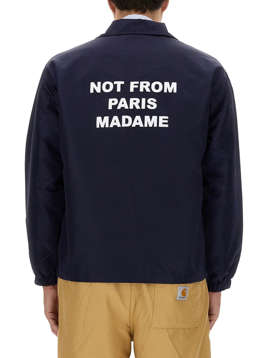 DRÔLE DE MONSIEUR Stylish Slogan Jacket - Size L