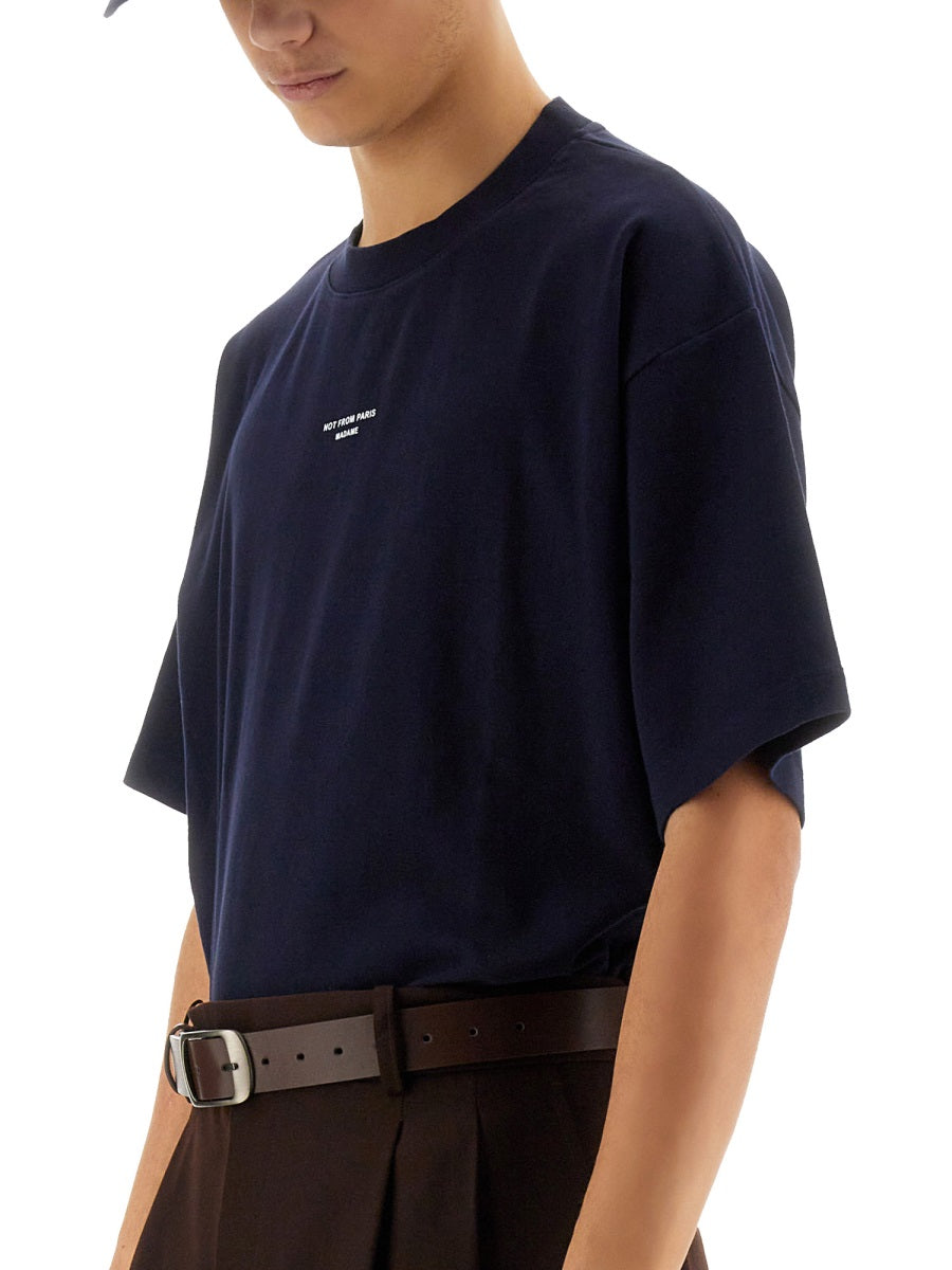 DRÔLE DE MONSIEUR Slogan T-Shirt - Regular Fit (Size L)