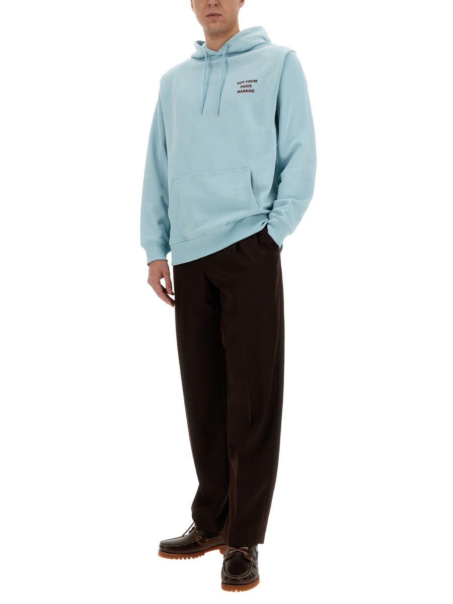 DRÔLE DE MONSIEUR Relaxed Fit Slogan Sweatshirt (Size L)