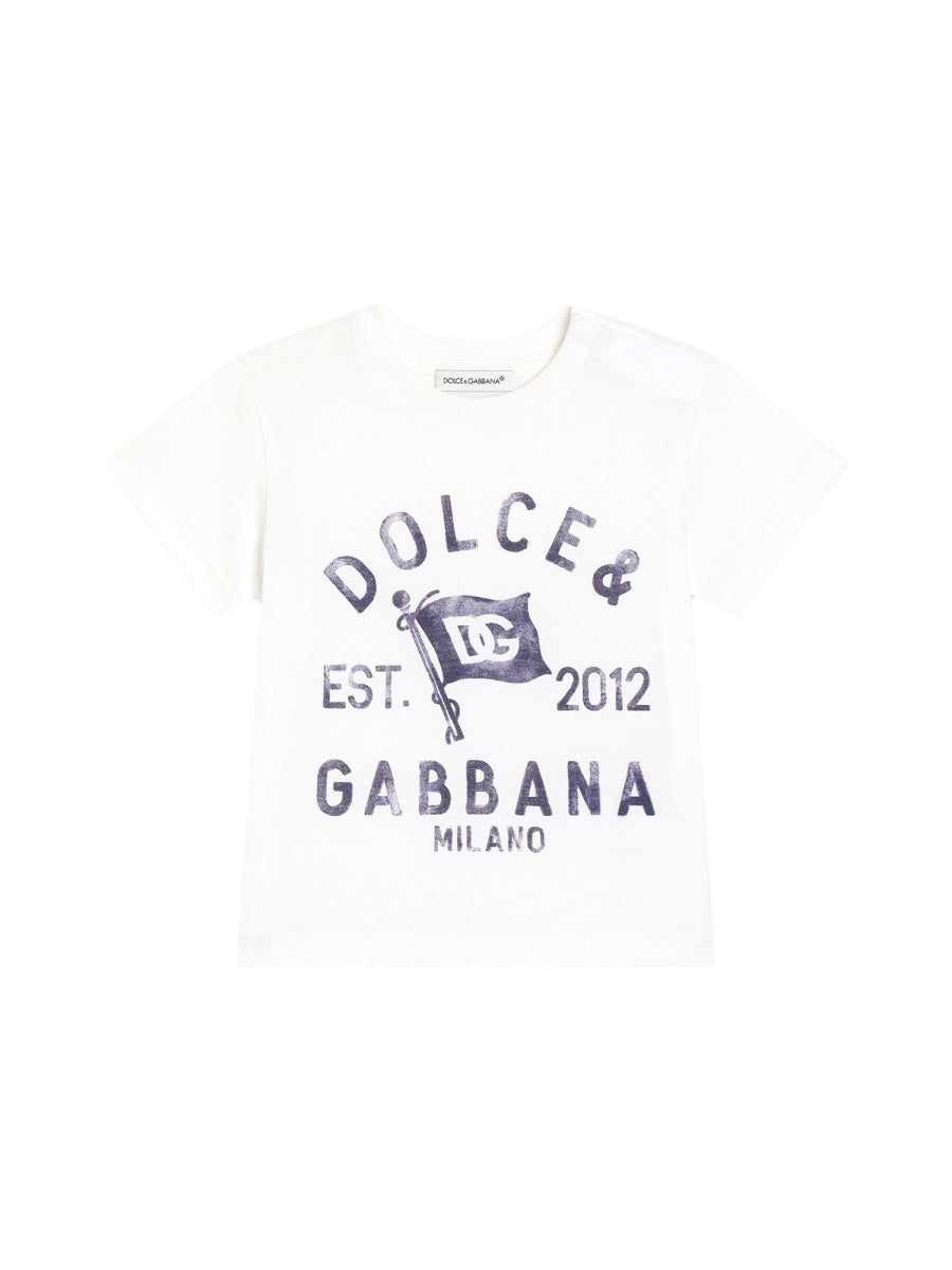 DOLCE & GABBANA Mini Boys' Cotton T-Shirt for SS25