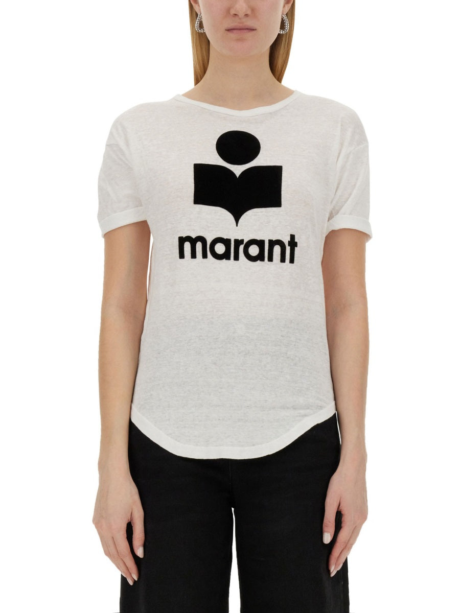 MARANT ÉTOILE Women's Mini T-Shirt with Front Logo Print