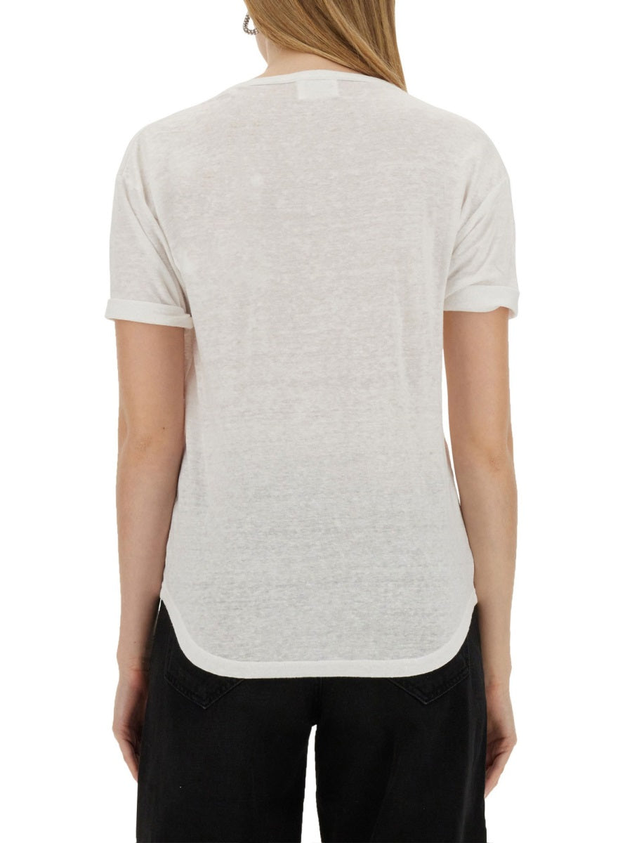 MARANT ÉTOILE Women's Mini T-Shirt with Front Logo Print