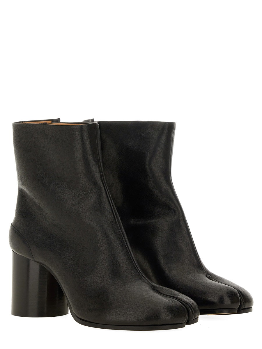 MAISON MARGIELA Tabi Heeled Leather Boots - 8 cm