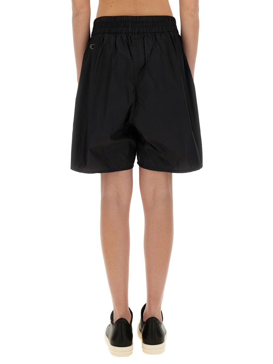RICK OWENS X CHAMPION Logo Mini Shorts for Women