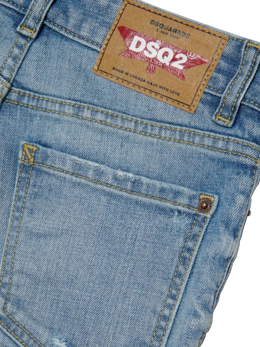 DSQUARED Essential Denim Trousers for Girls - Spring/Summer 2024