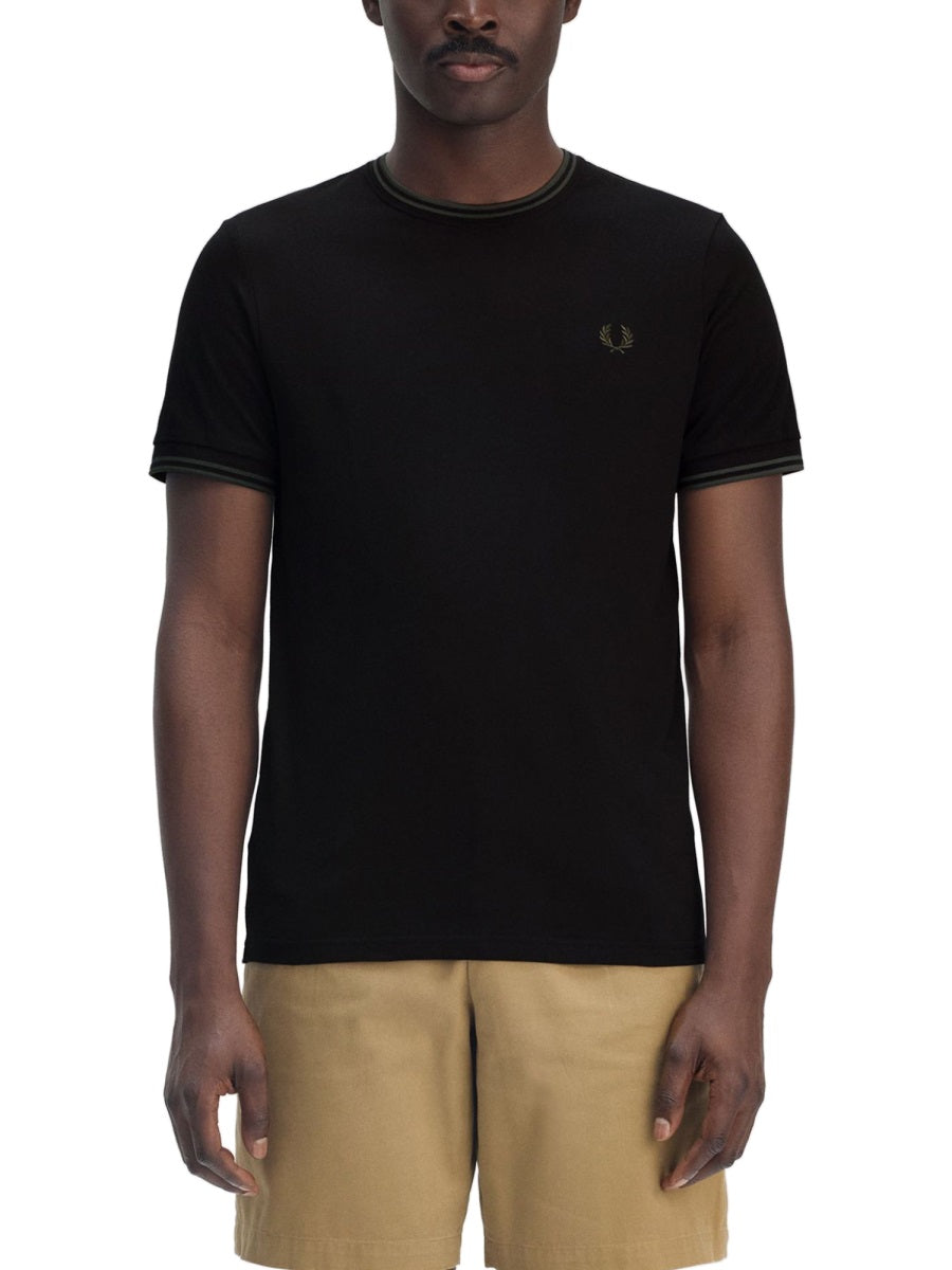 FRED PERRY Double Stripe T-Shirt