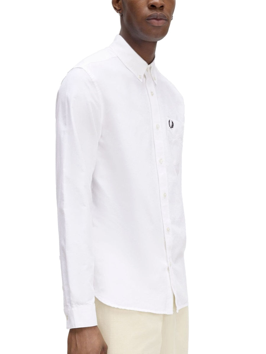 FRED PERRY Cotton Oxford Shirt - Size L