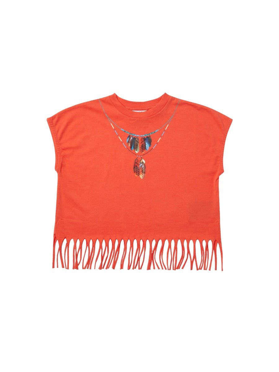 MARCELO BURLON COUNTY OF MILAN Mini Top with Bangs for Girls