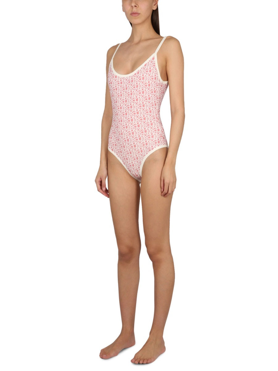 MONCLER Elegant One Piece Swimsuit with Logo
