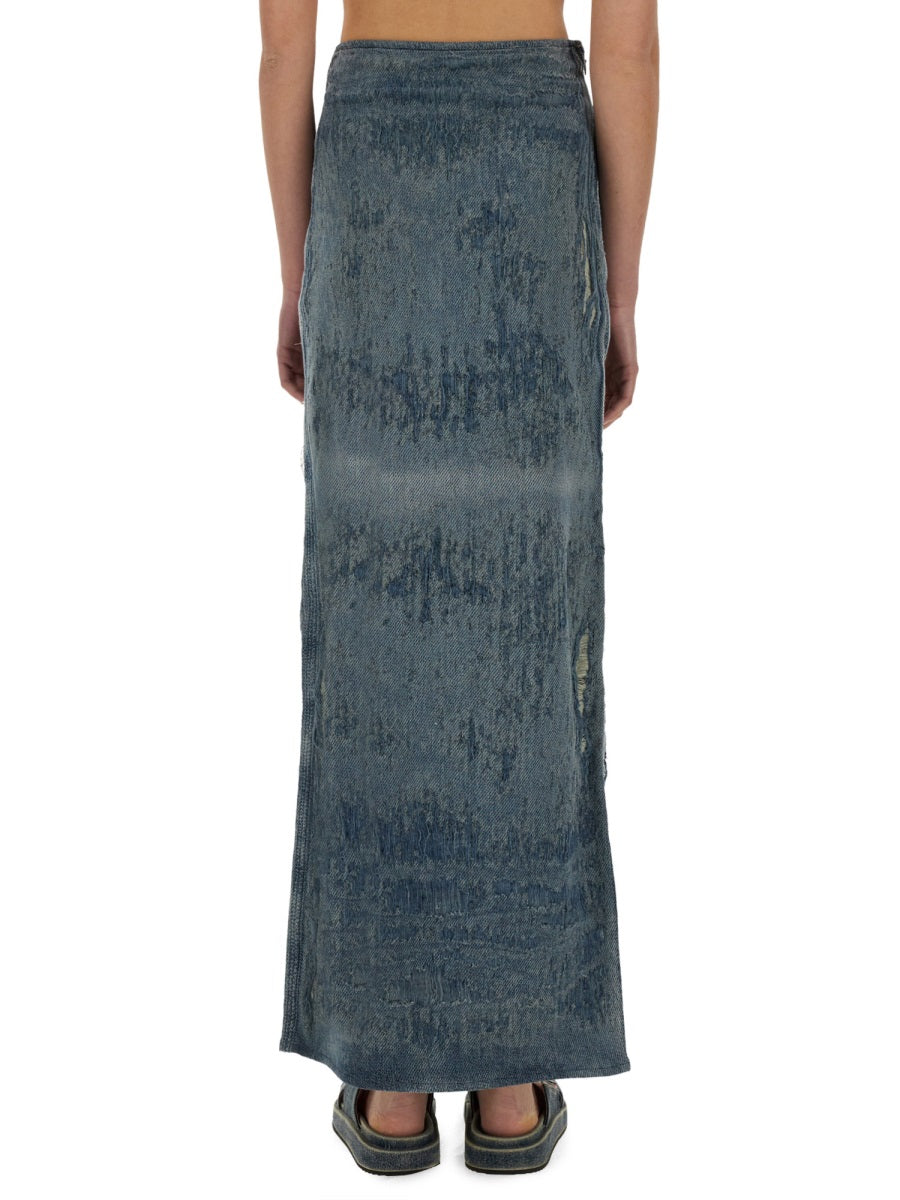 DIESEL Long Denim Skirt for Women - Size S