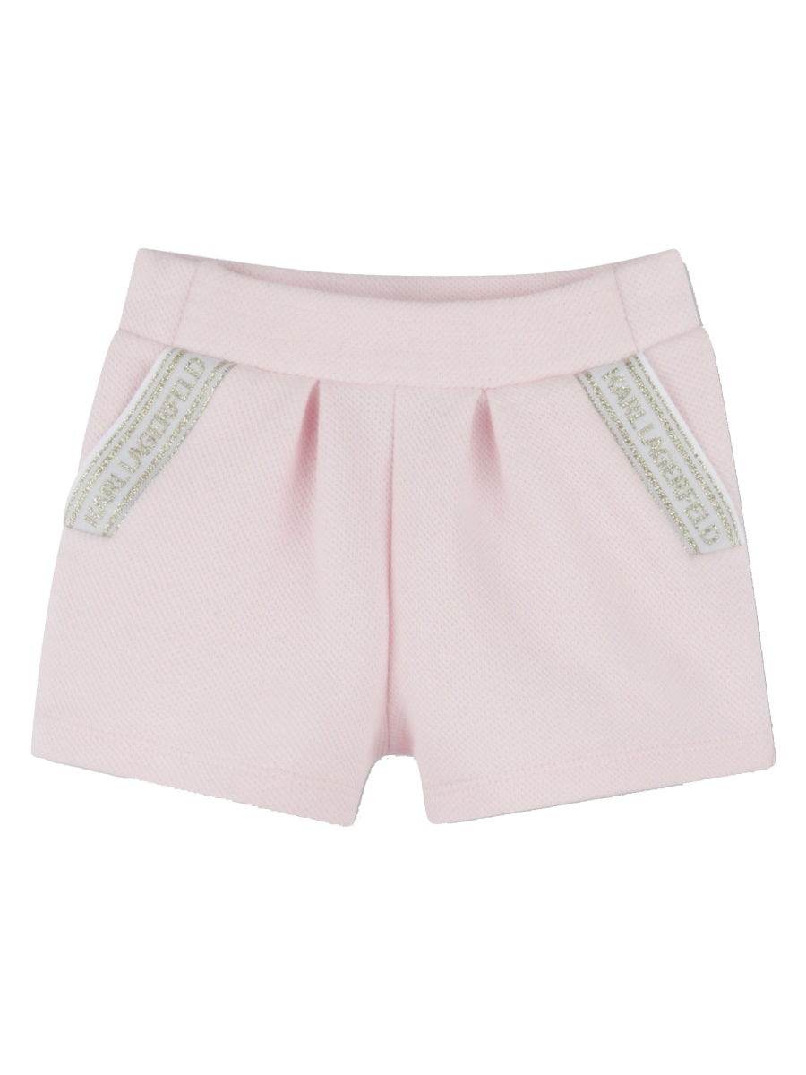 KARL LAGERFELD Mini T-Shirt and Shorts Set for Girls