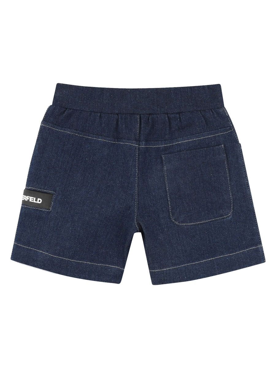 KARL LAGERFELD Mini T-Shirt and Bermuda Shorts Set for Boys