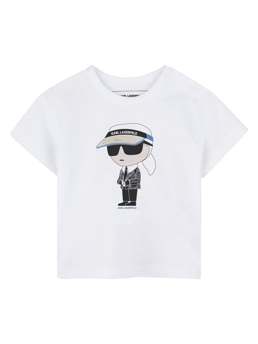 KARL LAGERFELD Mini T-Shirt and Bermuda Shorts Set