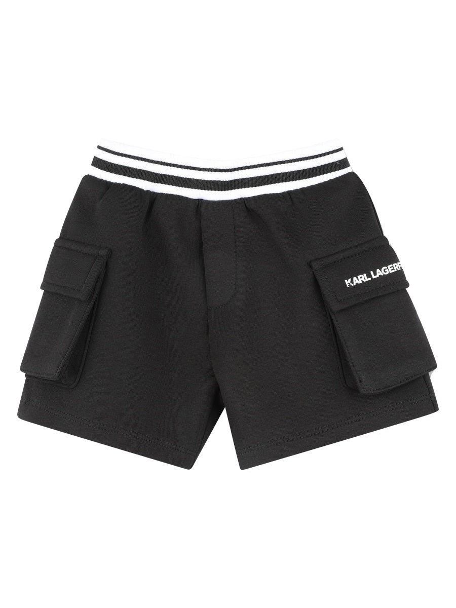 KARL LAGERFELD Mini T-Shirt and Bermuda Shorts Set
