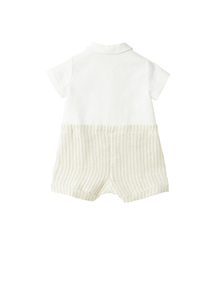 IL GUFO Mini Linen Bodysuit for Babies
