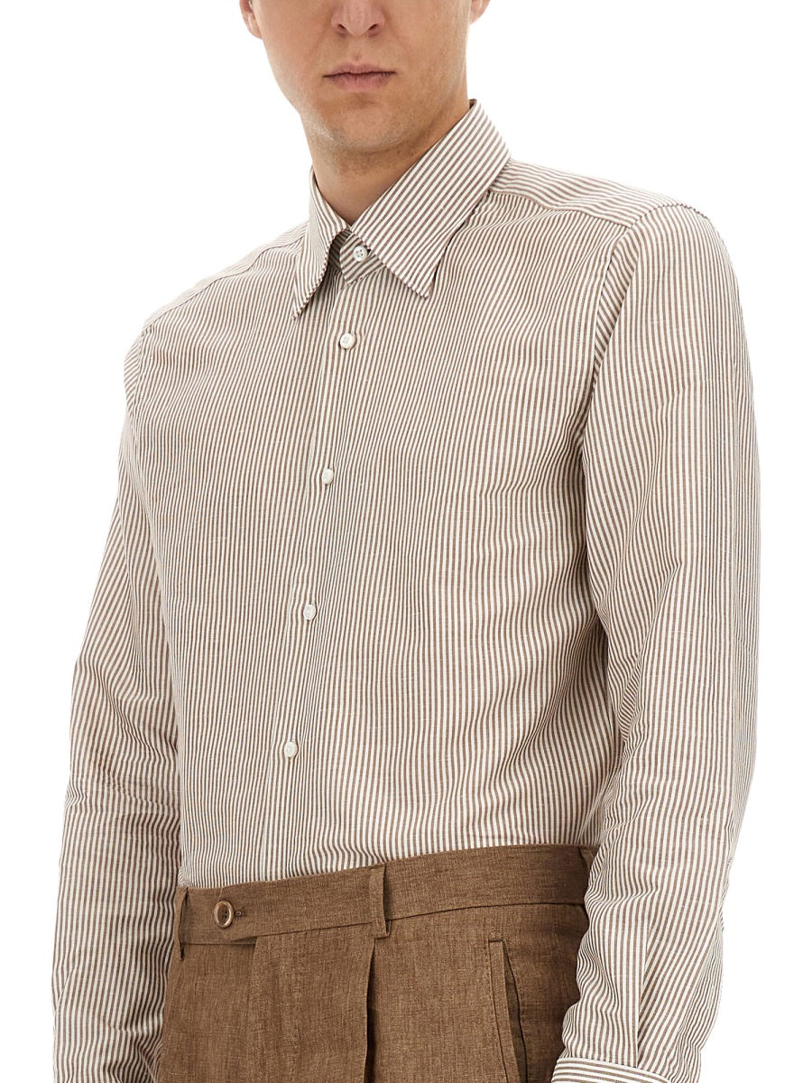 BOSS CAMEL Men's Classic Shirt L-HAYS-HBD-C1-251 - Size 40