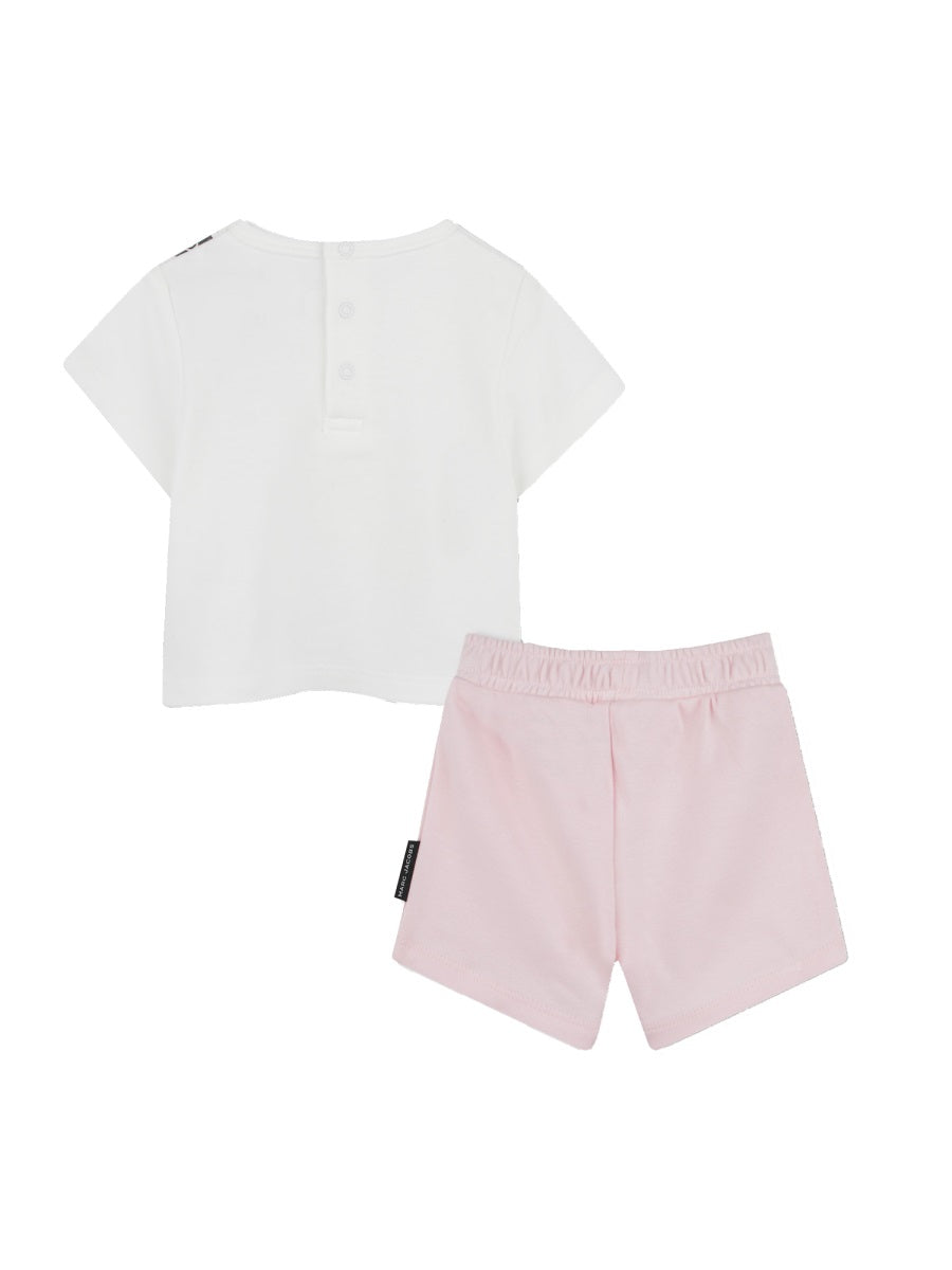 MARC JACOBS Mini T-Shirt and Bermuda Shorts Set