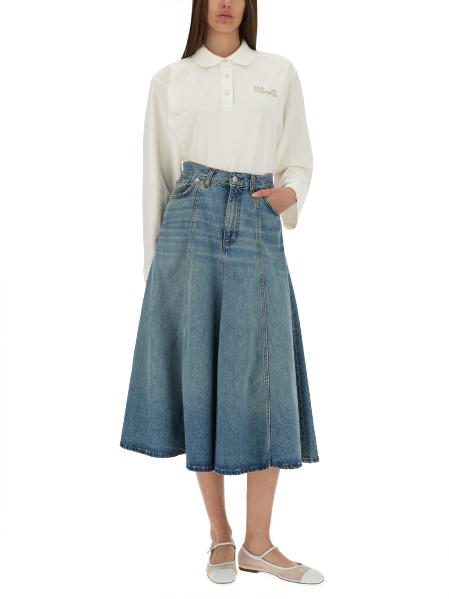 BAUM UND PFERDGARTEN Loose Fit Women's Polo Shirt - Size S