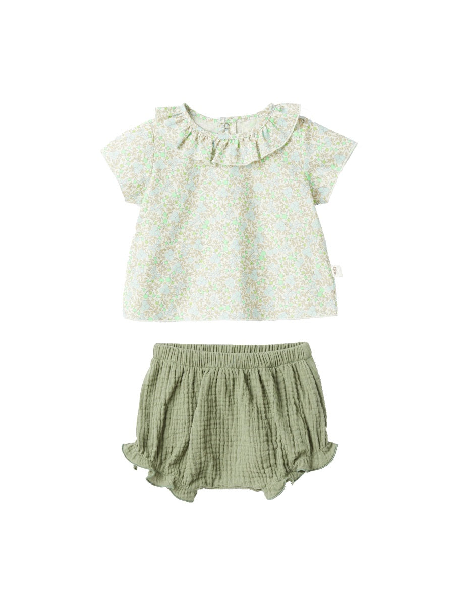TEDDY & MINOU Mini T-Shirt and Shorts Set for Baby Girls