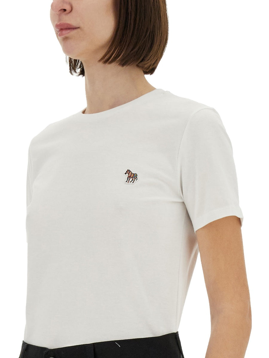 PS BY PAUL SMITH Regular Fit T-Shirt with Logo Patch - Size S