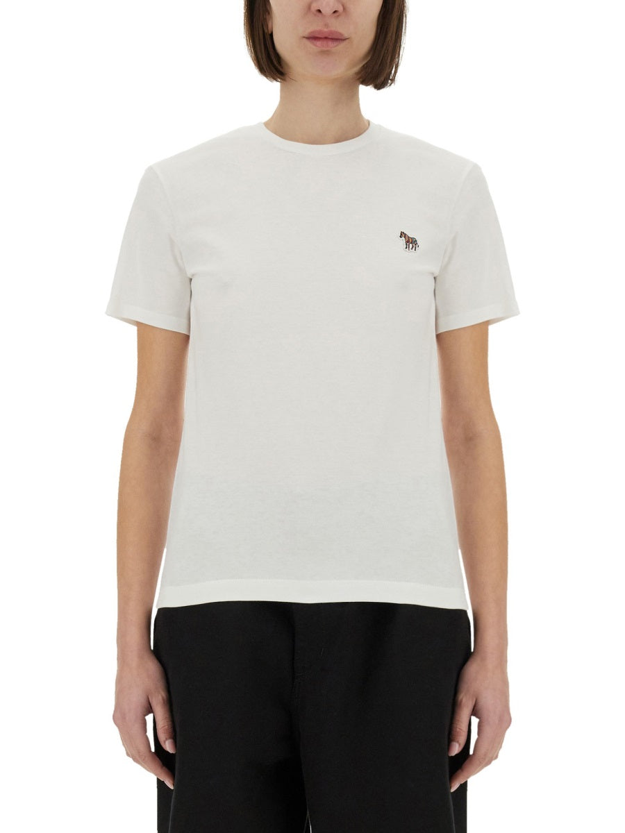 PS BY PAUL SMITH Regular Fit T-Shirt with Logo Patch - Size S