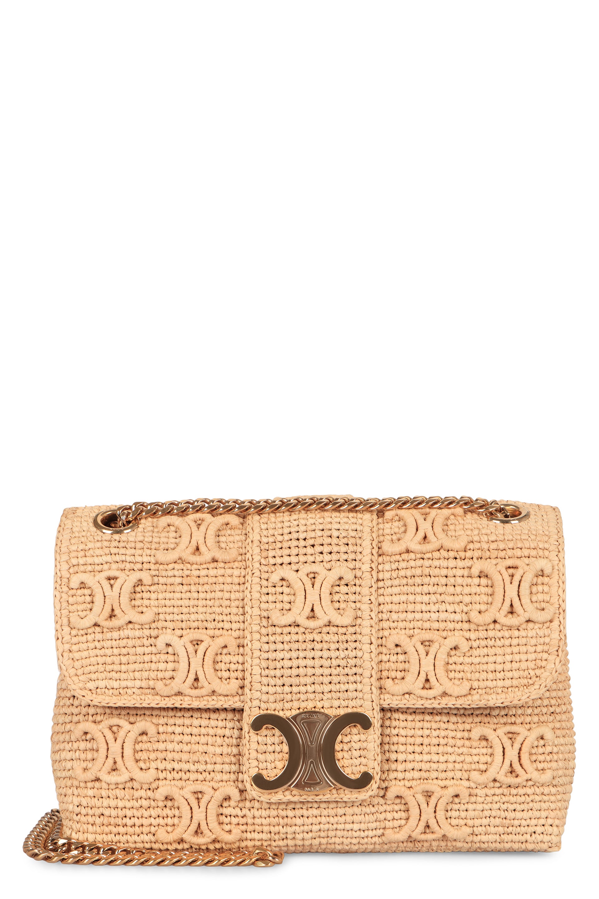 CELINE Mini Raffia Crossbody Handbag