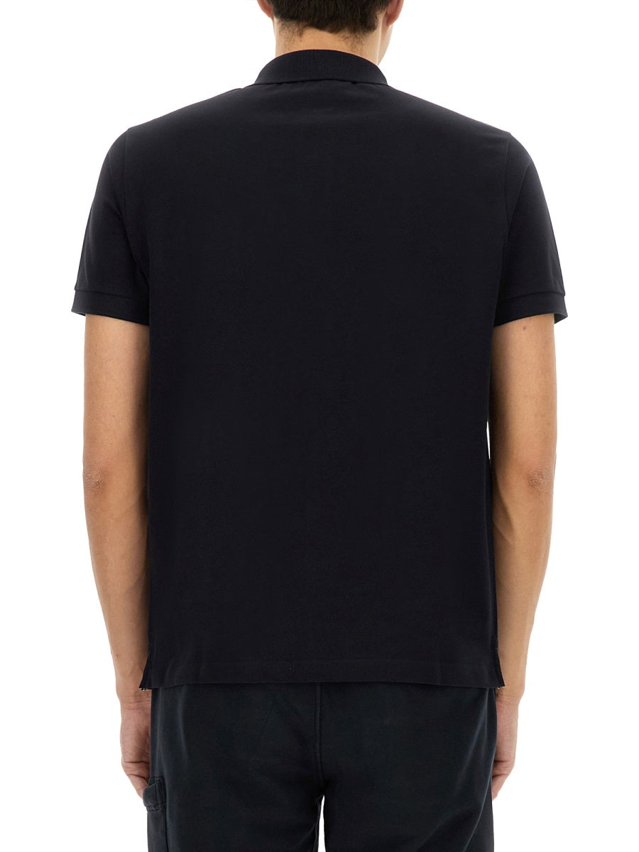 STONE ISLAND Polo with Patch Logo - Large Size